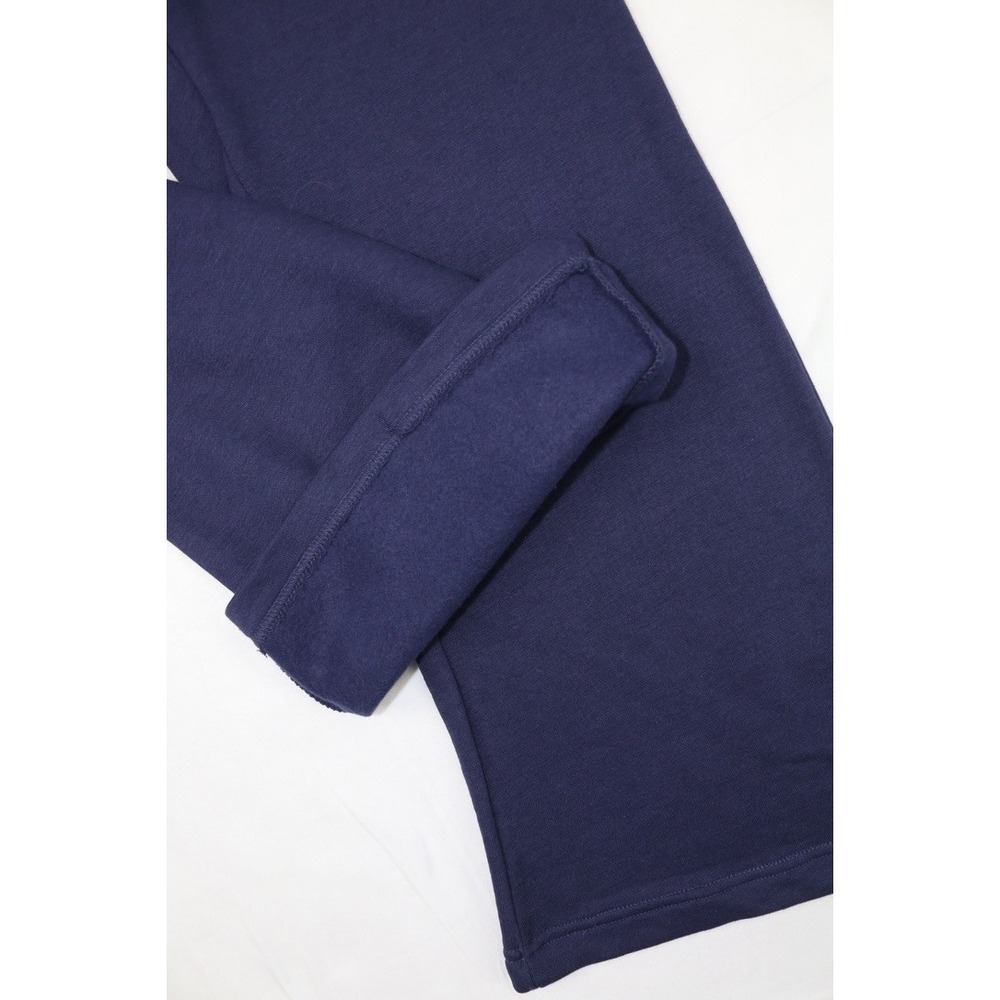 Ed Hardy Womens Broken Hearts  Sweatpants Wide Leg Y2K Navy Eclipse L  Fleece - Picture 3 of 16